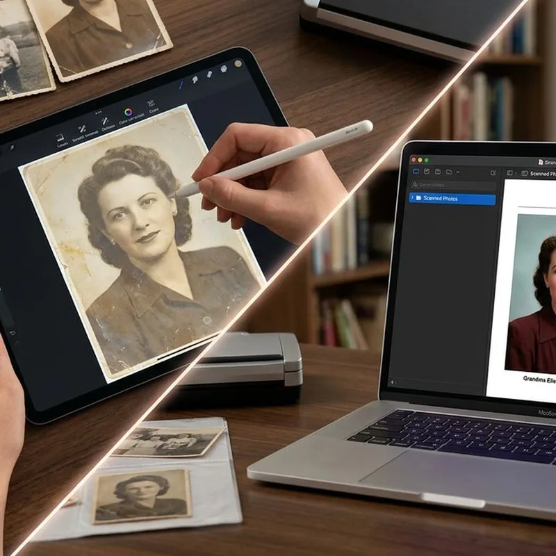 How to Fix Old or Faded Photos Before Archiving Them as PDFs