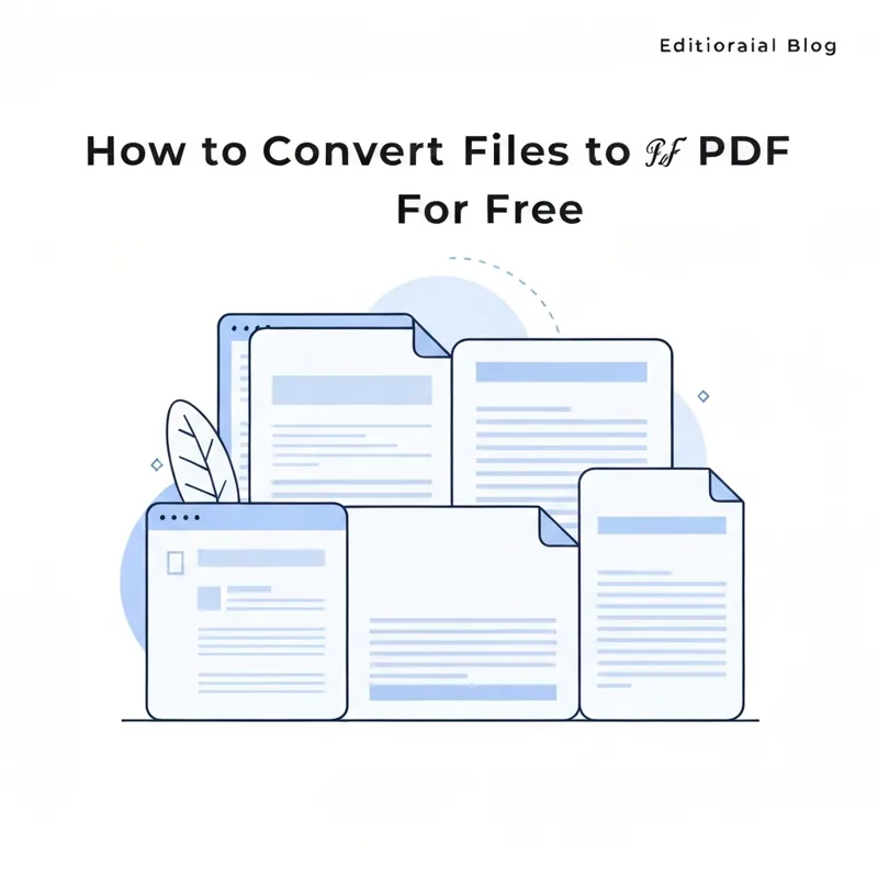 How to Convert Files to PDF for Free