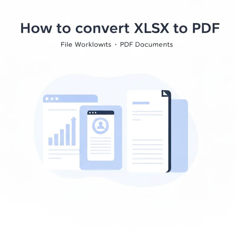 How to convert XLSX files to PDF