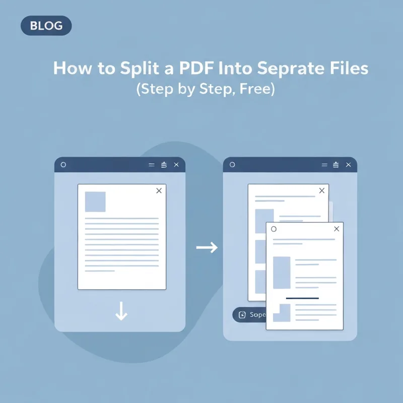 How to Split a PDF Into Separate Files (Step by Step, Free)