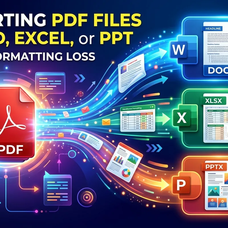 Converting PDF Files to Word, Excel, or PPT Without Formatting Loss