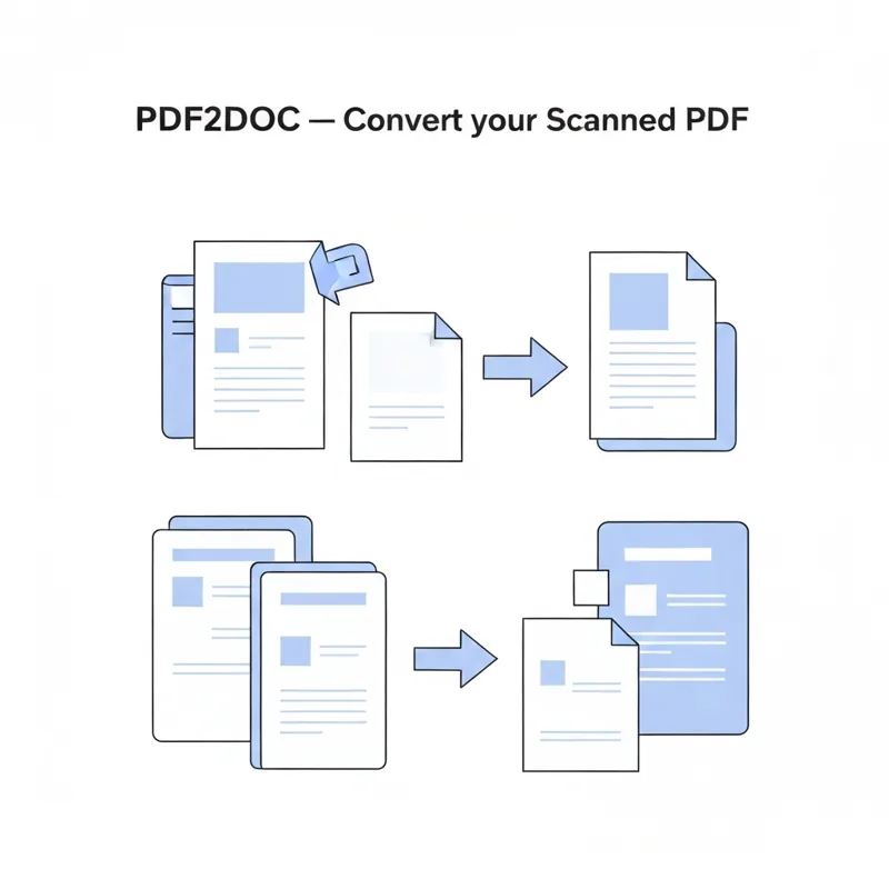 PDF2DOC – Convert your Scanned PDF