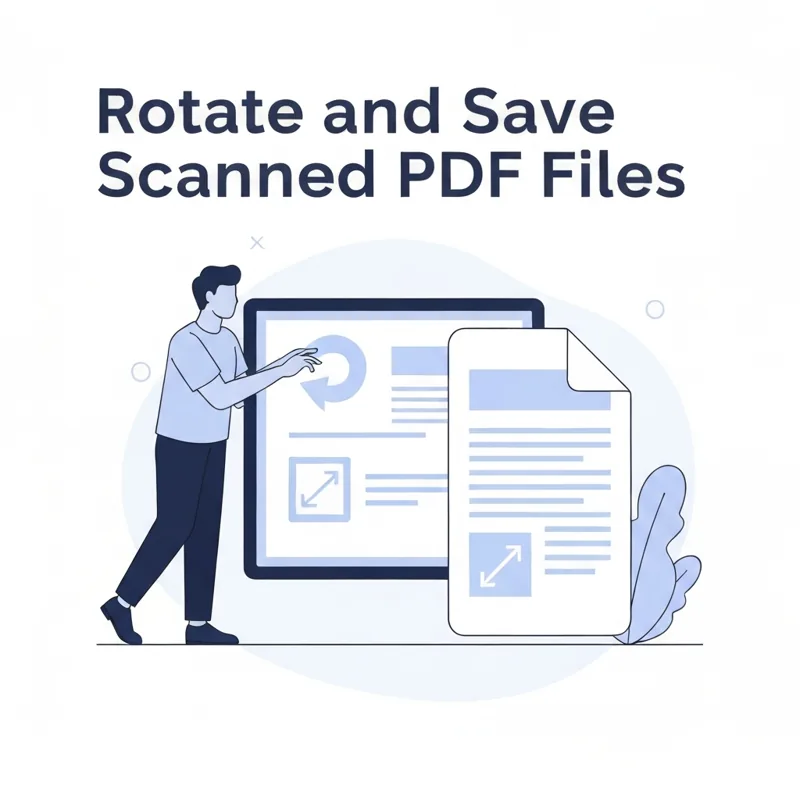 Rotate and Save Scanned PDF Files