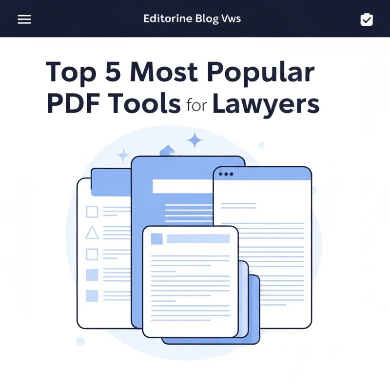 Top 5 Most Popular PDF Tools for Lawyers