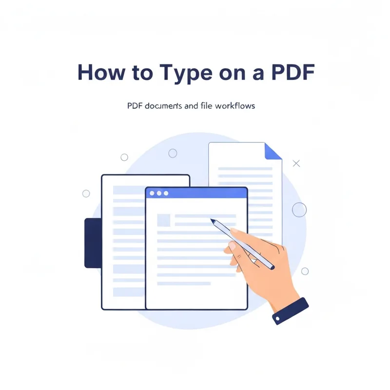 How to type on a PDF