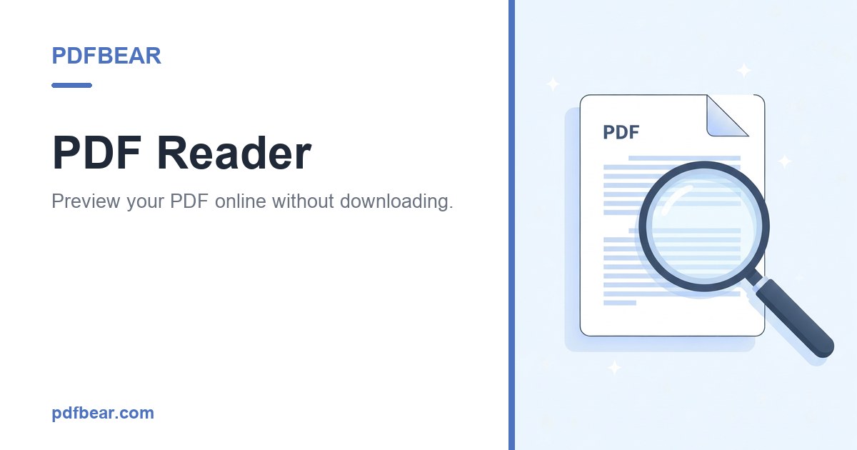 View PDF Online Free – Online PDF Viewer | PDFBEAR