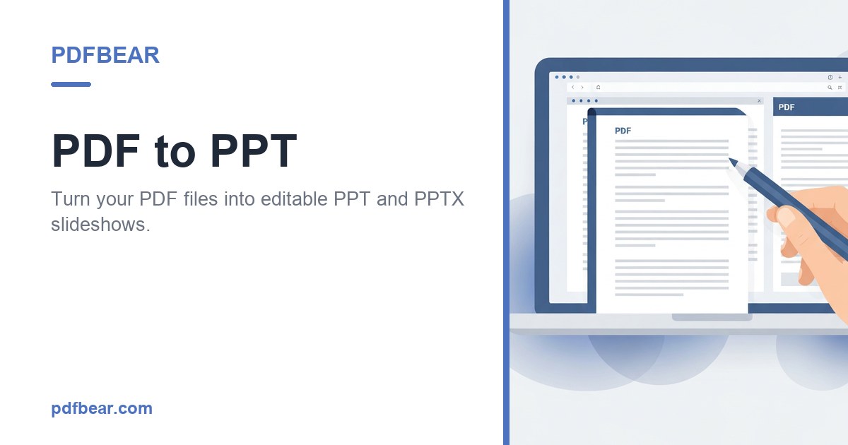 PDF to PPT - Get Editable PowerPoint Slides | PDFBEAR