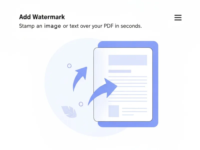 Stamp a text or image watermark over your PDF online with PDFBEAR