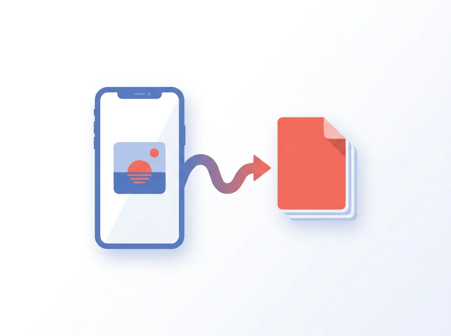 Convert iPhone HEIC photos into a shareable PDF document online with PDFBEAR