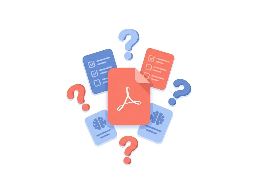 Generate study and quiz questions with answers from a PDF using AI with PDFBEAR