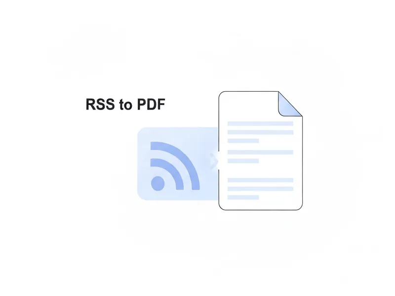 Convert an RSS or Atom feed into a PDF document online with PDFBEAR