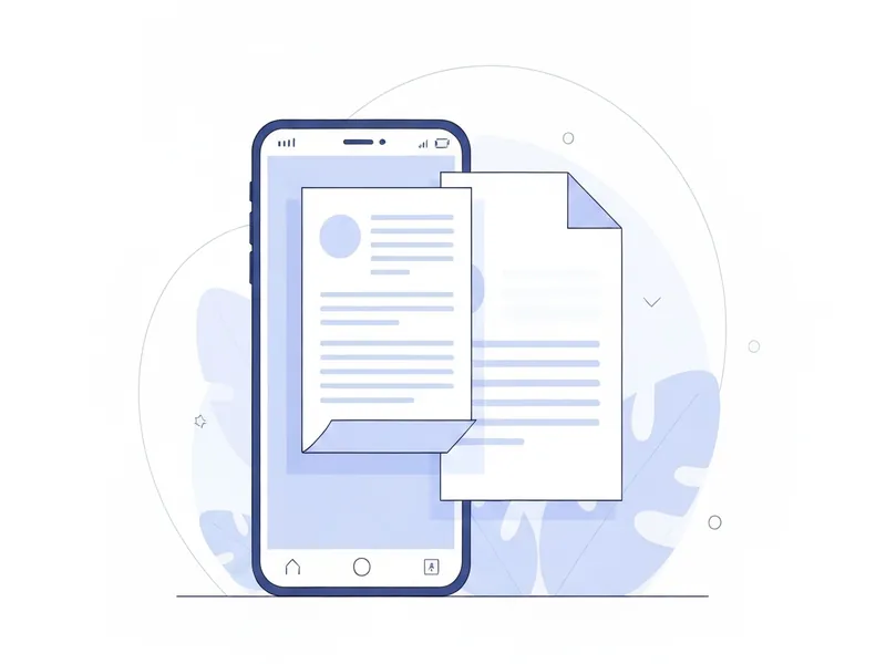 Scan to PDF tool converting phone photos of documents into one clean PDF file
