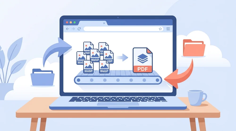How to use WebP to PDF